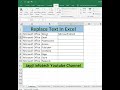 How to Replace text in excel | MsExcel | Microsoft Office
