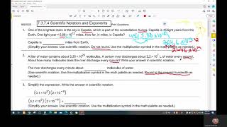 7 3,7 4 Scientific Notation and Exponents