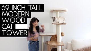 TANGKULA Modern Wood Cat Tree Assembly | Sven and Robbie by Sven and Robbie 5,529 views 2 years ago 7 minutes, 29 seconds