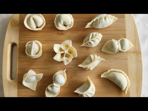 КАК ЛЕПИТЬ ПЕЛЬМЕНИ И ВАРЕНИКИ  ЗАПРОСТО И БЫСТРО! Beautiful molding of dumplings