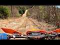 Ktm 250xcw trail ride on pocahontas trail system