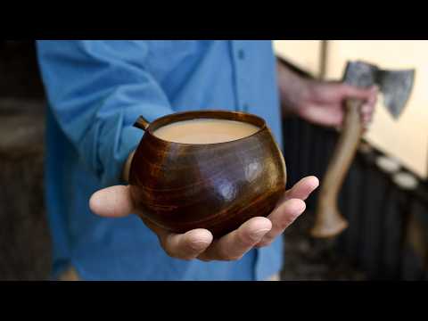 Calm Carving | Creating My DREAM Coffee Cup From A Cherry Log Using Hand Tools - THE ENTIRE PROCESS