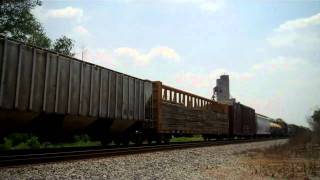 CSX Q438 at Selma with MCVX Safety Train 5-31-2011
