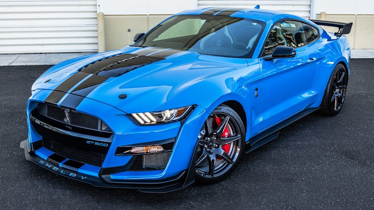 Stunning Grabber Blue Mustang Gt500 Pictures