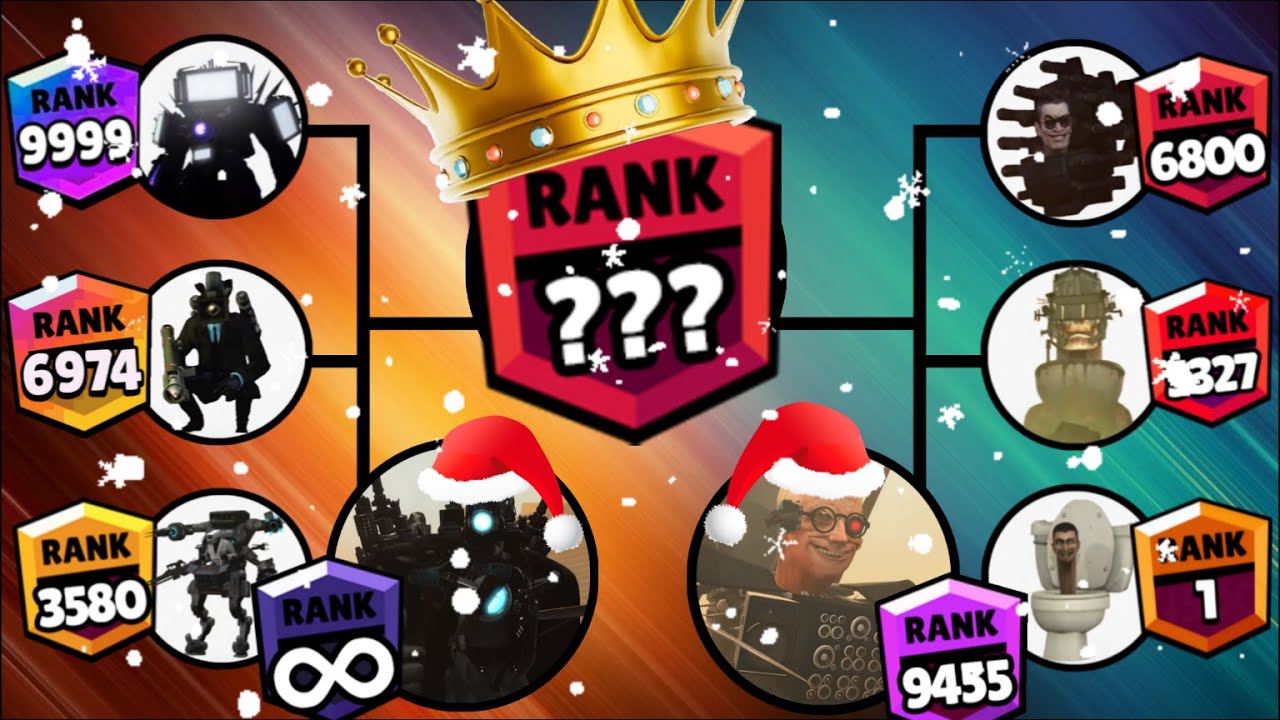 Skibidi Toilet Brawl Stars Rank Up Tournament|Upgraded TITAN CAMERAMAN vs Upgraded SCIENTIST TOILET