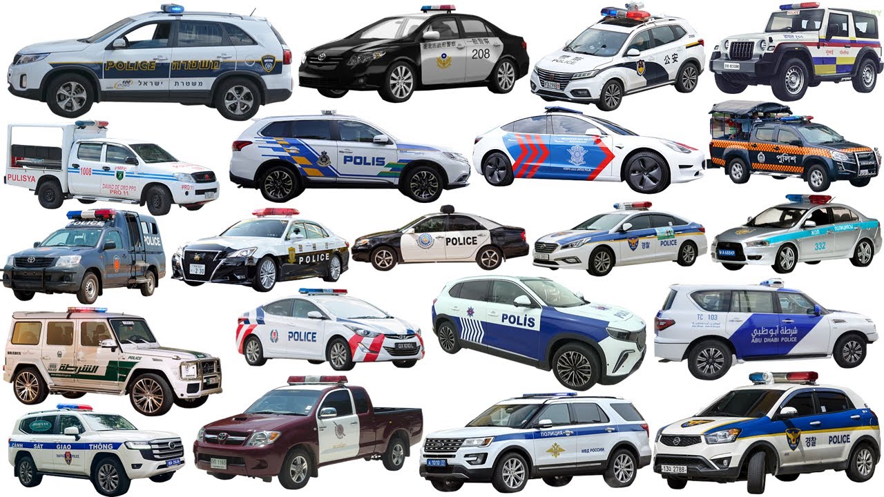 POLICE CARS - POLICE CAR of Asian countries | China, Indonesia, Vietnam, India, Turkey, Japan, Qatar