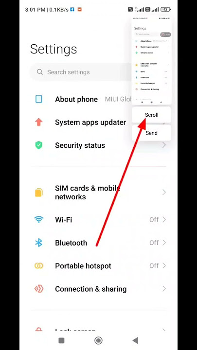 How to take long screenshot | Long screenshot scroll setting