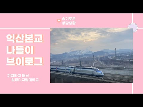 SRT타고 떠난 원광디지털대학교 익산본교 상담심리학과 브이로그(feat. 냥이& KTX) [슬기로운 상담생활]