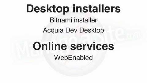 01-03.A brief overview of resources for quickly installing Drupal - 1.47m