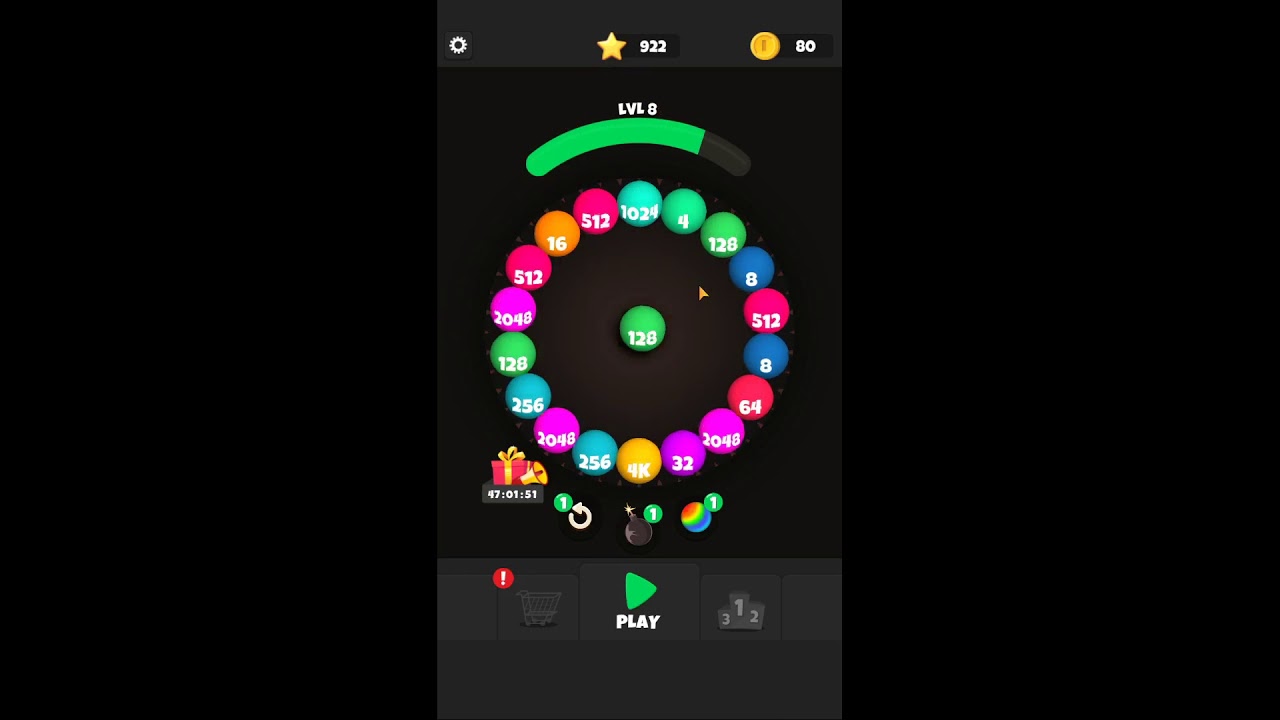 Roll Merge 3D - 2048 Puzzle