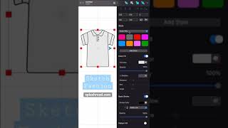 Create Polo T-Shirt with Sketch Fashion app. screenshot 4