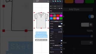 Create Polo T-Shirt with Sketch Fashion app. screenshot 2