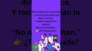 Fibromialgia: todas repetían lo mismo. "No me escuchan." #fibromialgia #dolorcrónico