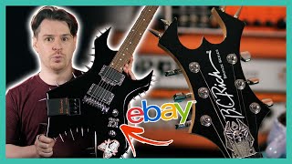 THIS Guitar Could Be YOURS! Spikes, Skulls and Metal Zone Warlock on Ebay