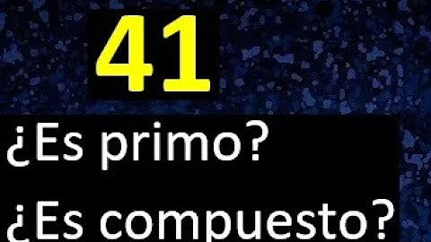 Per cosa e divisibile il 41?
