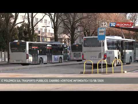 Video E' POLEMICA SUL TRASPORTO PUBBLICO, CABIBBO: «CRITICHE INFONDATE» | 13/08/2026