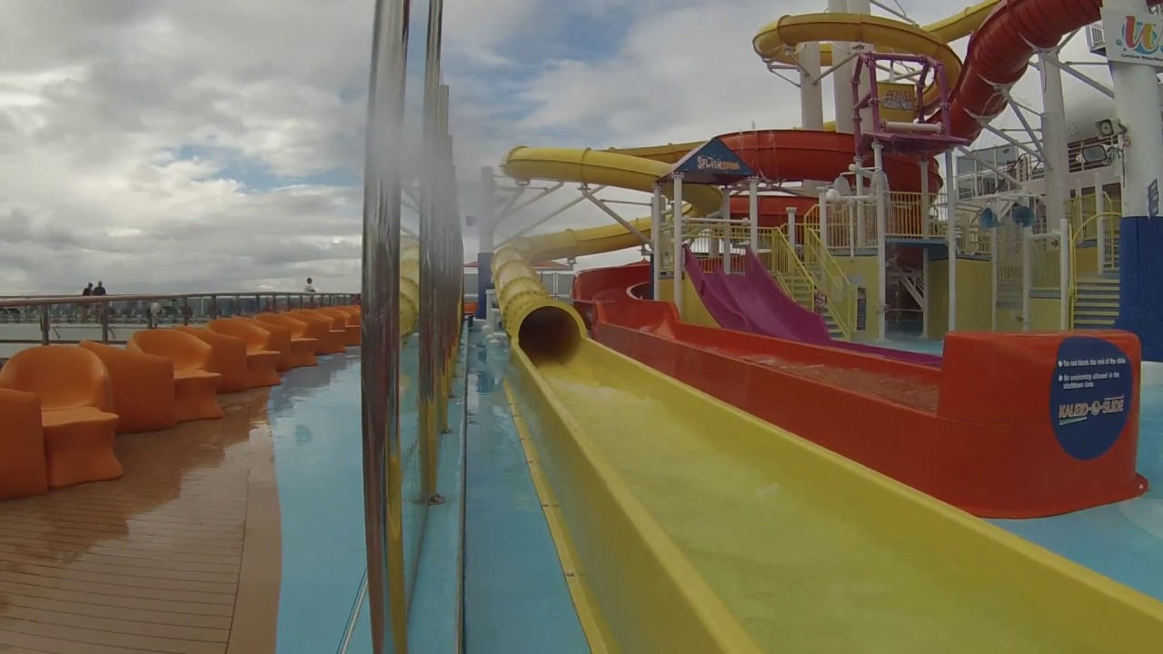 Carnival Vista Waterslides - YouTube