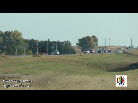 High Speed Chase from Ness County to Hays, Kansas 10/6/20