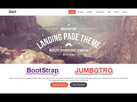 How to make a Beautiful Jumbotron Container in Bootstrap ...
