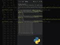 Create an Identity matrix in python using numpy