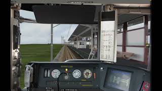 BVE5 湖西線で125kmからの残圧定時停車223系