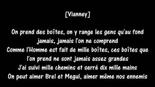 Video thumbnail of "Maître Gims et Vianney - La même paroles"