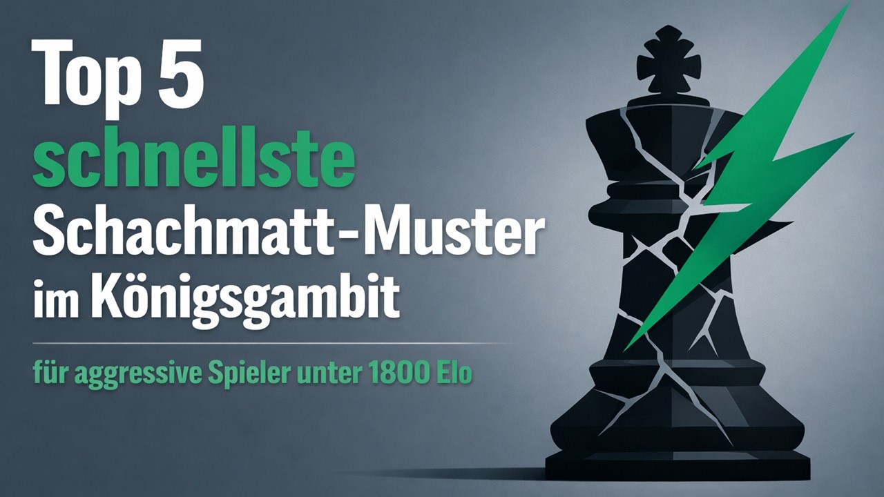 Top 5 schnellste Schachmatt-Muster im Königsgambit für aggressive Spieler unter 1800 Elo
