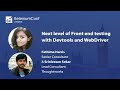 Next level of Front end testing with Devtools and WebDriver | Fathima Harris & Srinivasan Sekar
