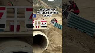 Motocross Pros Practice at Glen Helen Raceway