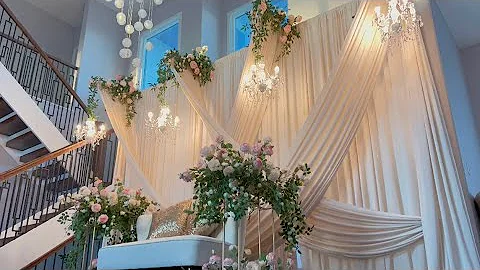 DIY - Unique way to drape backdrops part 1