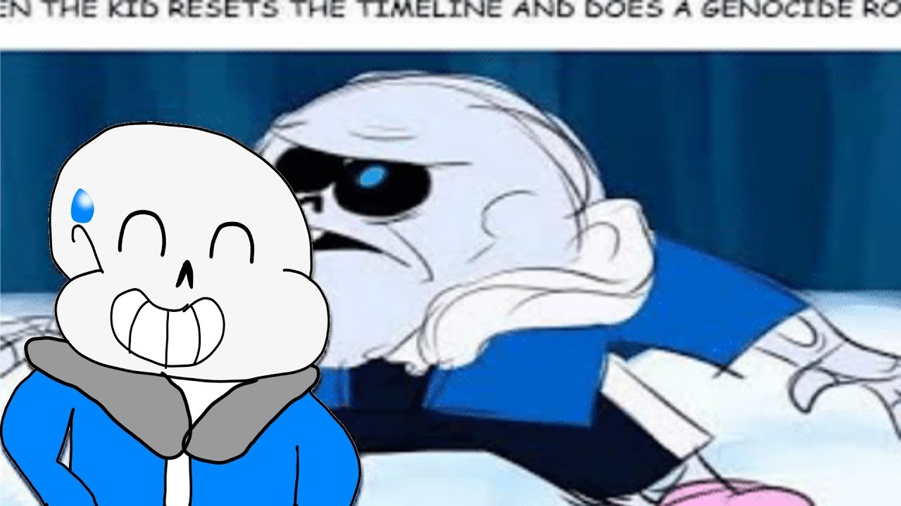 Sans reacts to undertale memes - YouTube