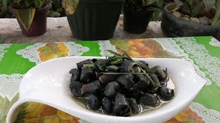 Horn snail  lemon grass soup.vlog#5