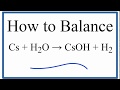 Balancing Chemical Equations