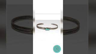 Vintage Navajo Stacker Cuff Bracelet Sterling Silver Royston Turquoise
