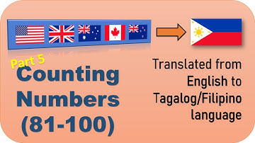 Counting Numbers (Part 5) | English to Tagalog/Filipino Translation