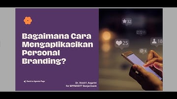 Sesi 3 Personal Branding Bersama Dr. Vivid F. Argarini