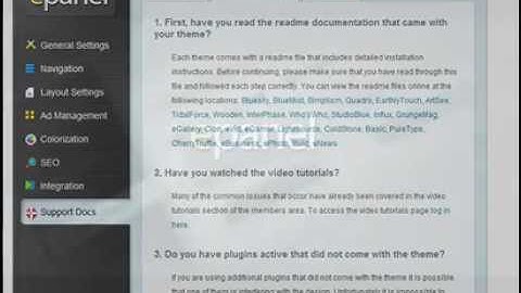 Elegantthemes epanel theme options