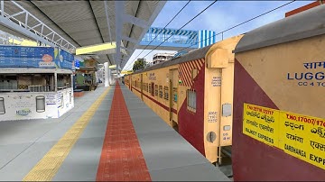 Rajkot - Secunderabad SF Express (PT) II Departure Vapi Station In Khandesh Route