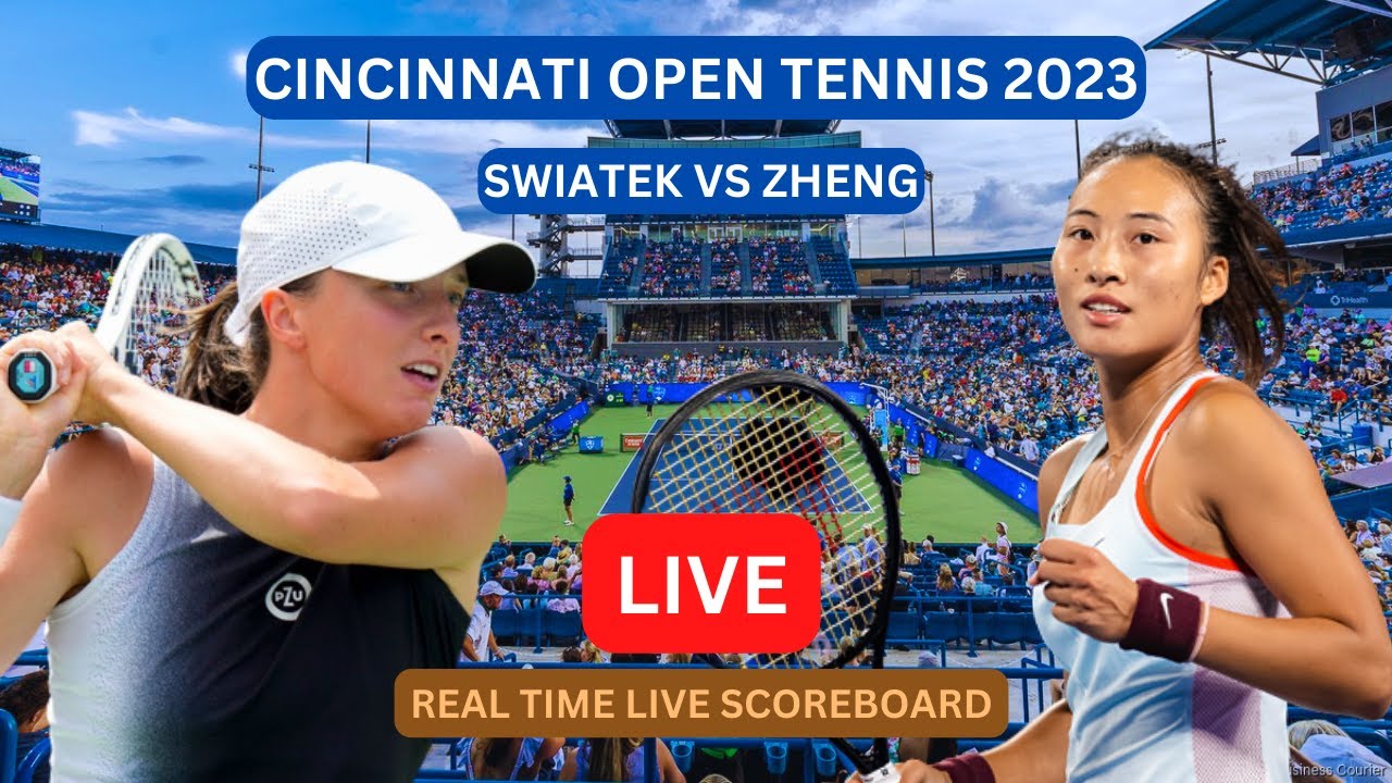 Iga Swiatek Vs Qinwen Zheng LIVE Score UPDATE Today 2023 Cincinnati Open Semi Finals Womens Tennis