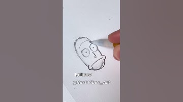 How To Draw Rick from Rick and Morty! Very easy Tutorial! (#Shorts)