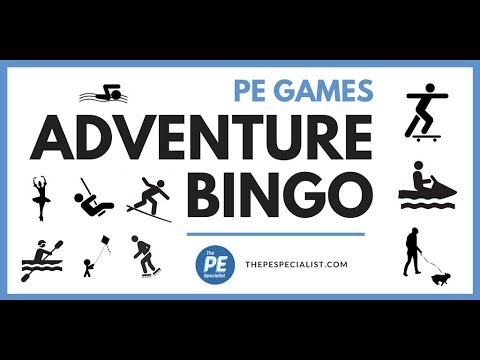 PE Games: Adventure Bingo | Icebreaker Activity |