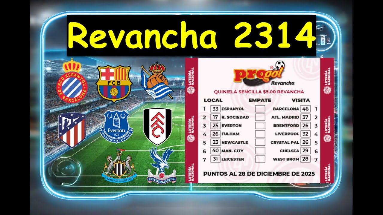 🤖⚽ PROGOL REVANCHA 