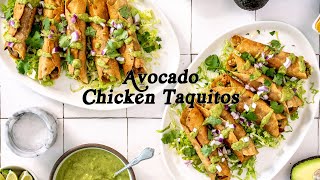 Avocado Chicken Taquitos