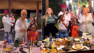 Regina Daniels And Laila Charani With Thier Children Celebrate Husband Ned Nwoko&#39;s Birthday In Style