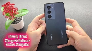 REDMI 15 5G Change 3-Button or Gesture Navigation