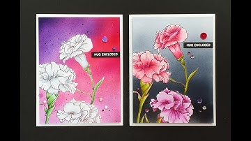 Copic Airbrushing & Foiling with a laminator