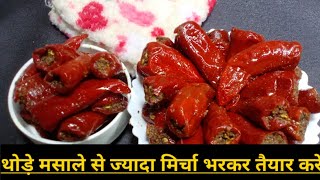 ये मिर्चा चोखे मे या दाल मे डालने पर टेस्ट बदल जाएगा | Bharwa mirch ki recipe