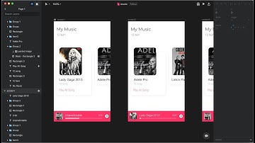 Music Mobile UI Animation InVision Studio