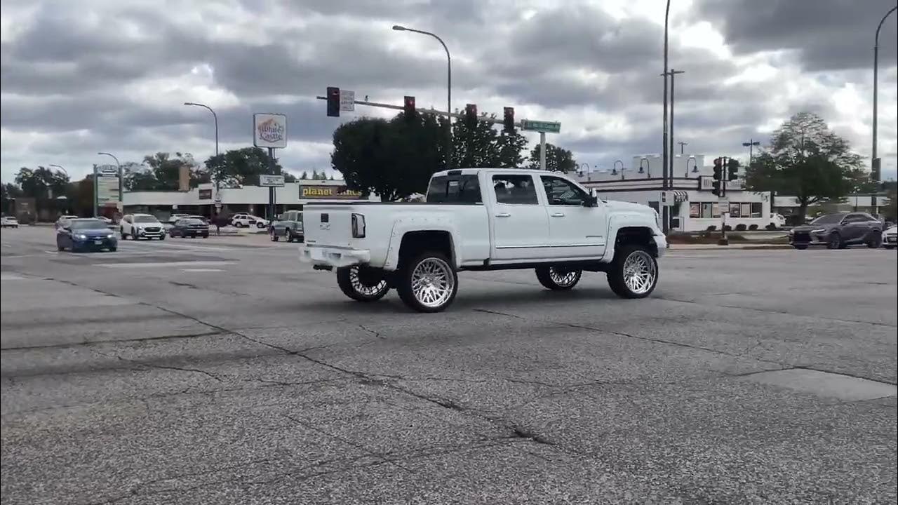 This modified GMC Sierra is loud. - YouTube