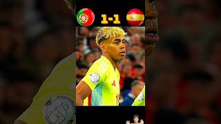 Portugal vs πͺπΈ Spain | Epic Football Battle π₯β½ #shorts #football